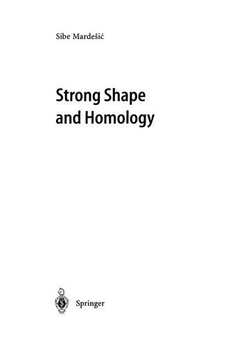 Strong Shape and Homology