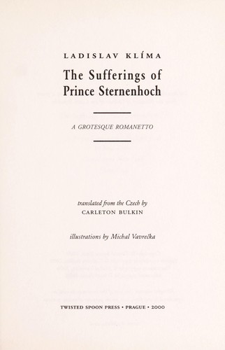 The sufferings of Prince Sternenhoch