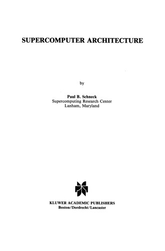 Supercomputer architecture