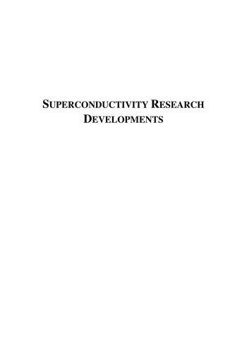 Superconductivity research developments