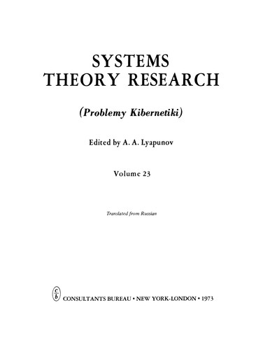 Systems Theory Research