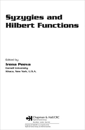 Syzygies and Hilbert functions