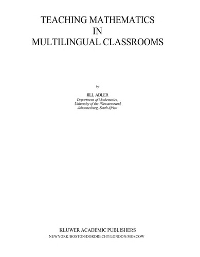 Teaching mathematics in multilingual classrooms
