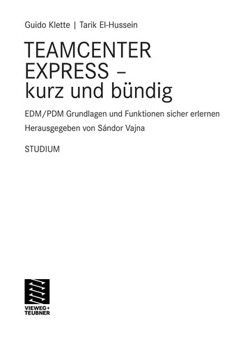 Teamcenter Express - kurz und bündig