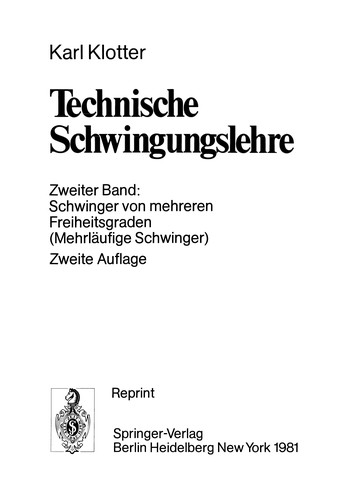 Technische Schwingungslehre