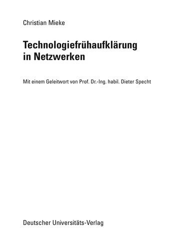 Technologiefru haufkla rung in netzwerken