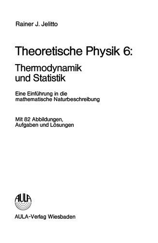 Thermodynamik und Statistik