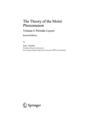 The theory of the Moiré phenomenon