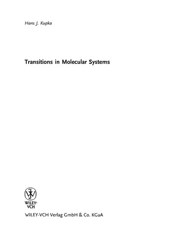 Transitions in molecular systems