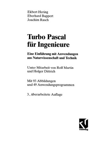Turbo Pascal für Ingenieure