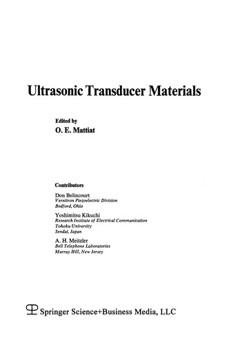 Ultrasonic Transducer Materials