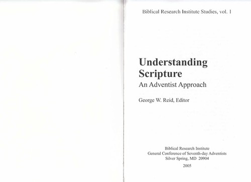 Understanding scripture