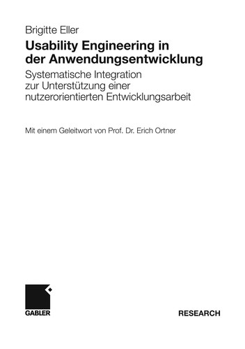 Usability-Engineering in der Anwendungsentwicklung