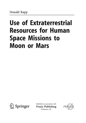 Use of Extraterrestrial Resources for Human Space Missions to Moon or Mars