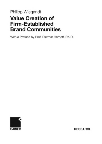 Value Creation of Firm-Established Brand Communities