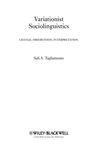 Variationist sociolinguistics