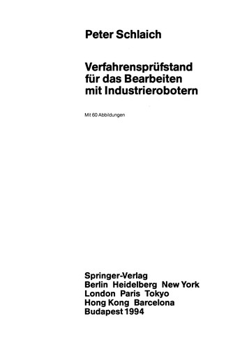 Verfahrensprüfstand für das Bearbeiten mit Industrierobotern