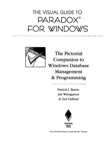 The visual guide to Paradox for Windows