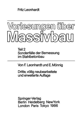 Vorlesungen über Massivbau