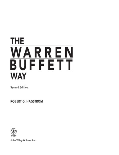 The Warren Buffett way