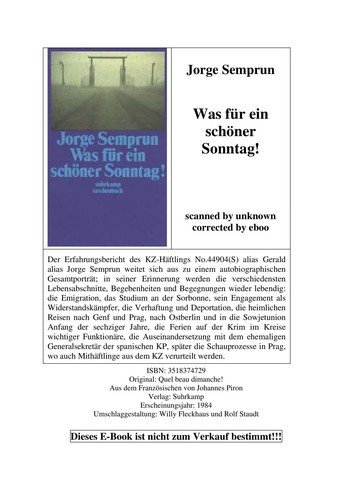 Was fu r ein scho ner Sonntag!