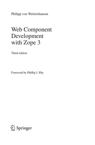Web component development with Zope 3