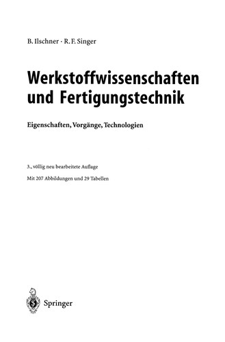 Werkstoffwissenschaften und Fertigungstechnik