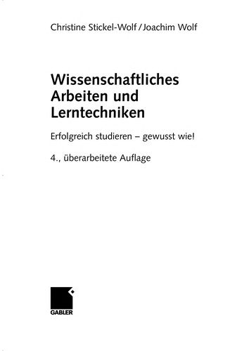 Wissenschaftliches Arbeiten und Lerntechniken