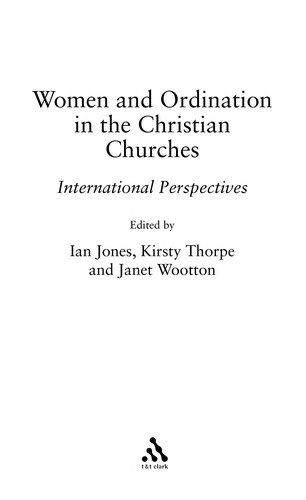 Women and ordination in the Christian churches