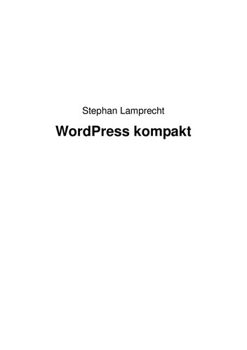 WordPress kompakt