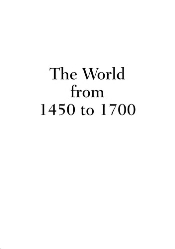 The world from 1450 to 1700