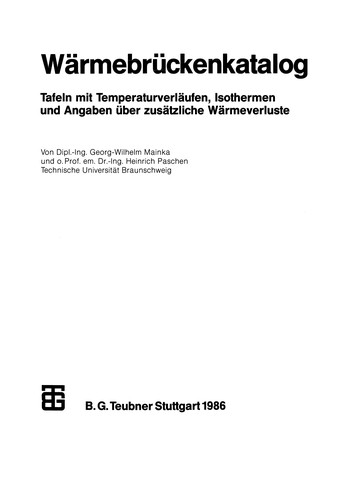 Wärmebrückenkatalog
