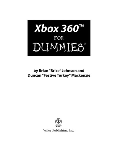 Xbox 360 for dummies