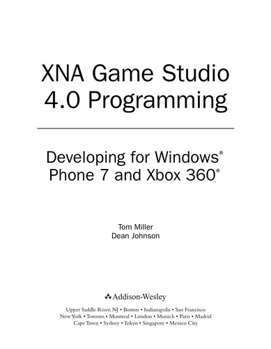 XNA Game studio 4.0 programming