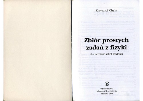 Zbiór prostych zadań z fizyki