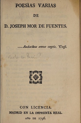 Poesias varias