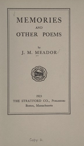 Memories, and other poems