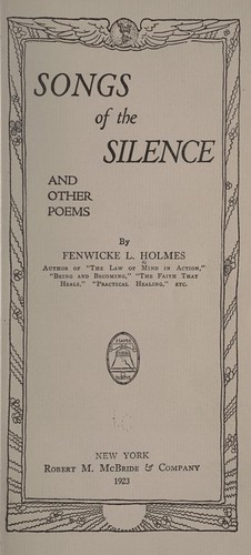 Songs of the silence and other poems
