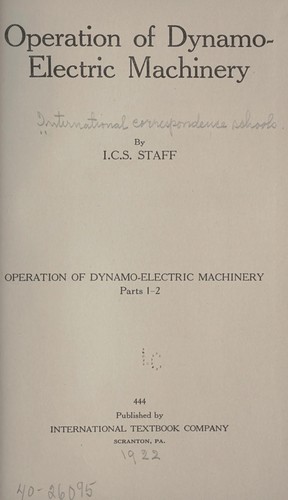 Operation of dynamo-electric machinery