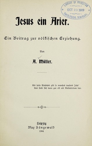 Jesus ein Arier