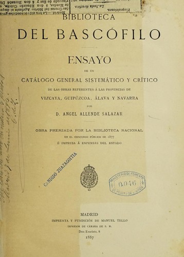 Biblioteca del bascófilo
