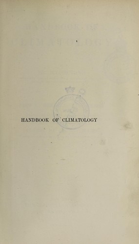 Handbook of climatology