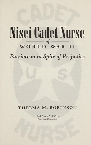 Nisei Cadet Nurse of World War II