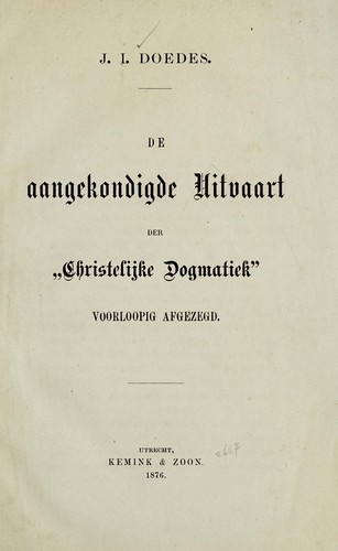 De aangekondigde uitvaart der "Christelijke Domatiek" voorloopig afgezegd