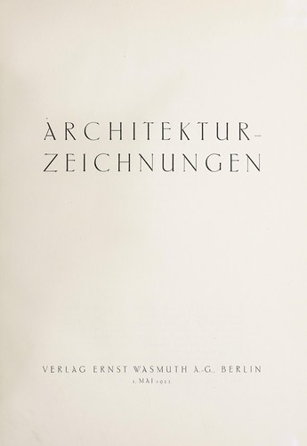 Architektur-zeichnungen
