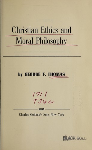 Christian ethics and moral philosophy