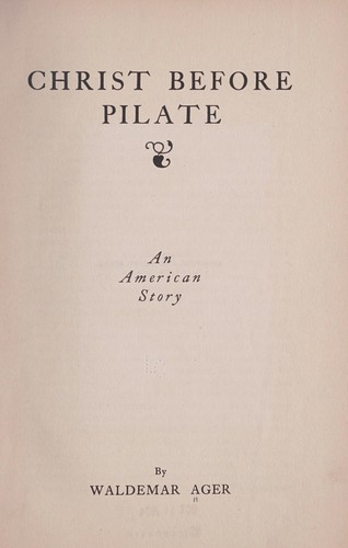 Christ before Pilate