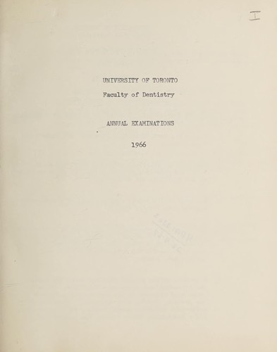 Annual Examinations