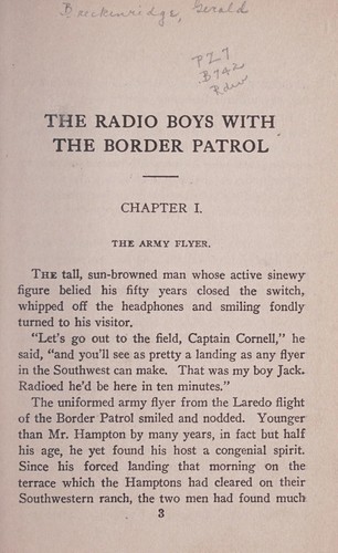 The radio boys with the border patrol