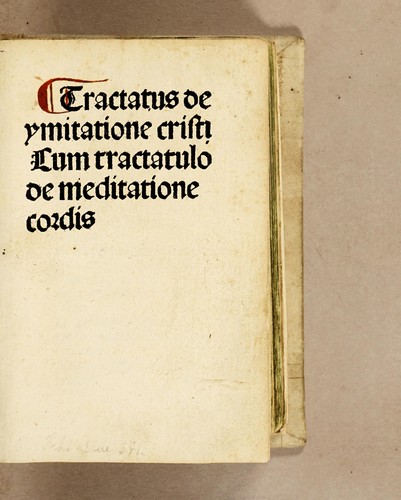 Tractatus de ymitatione Cristi